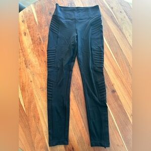 Athleta Black Delancey Moto Tight